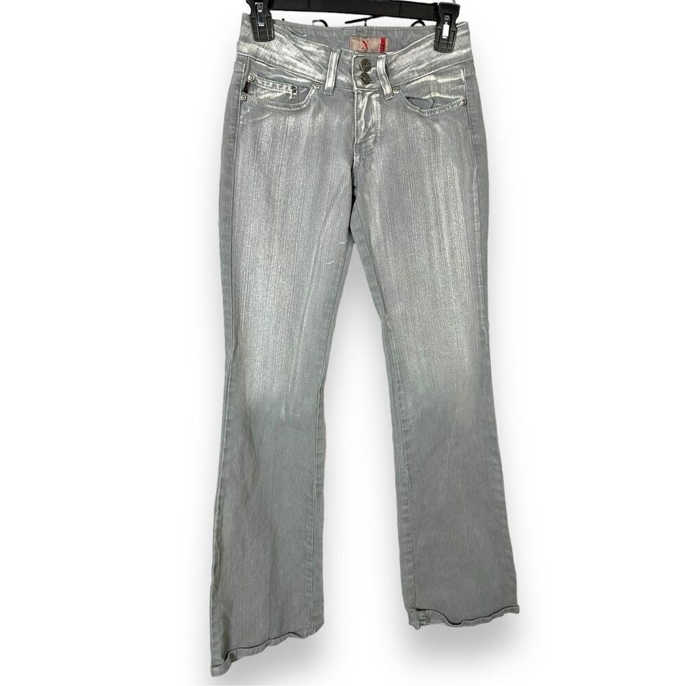 Y2k Vintage LVLX Low rise Flare Grey Jeans 1